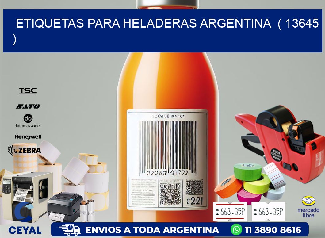 ETIQUETAS PARA HELADERAS ARGENTINA  ( 13645 )