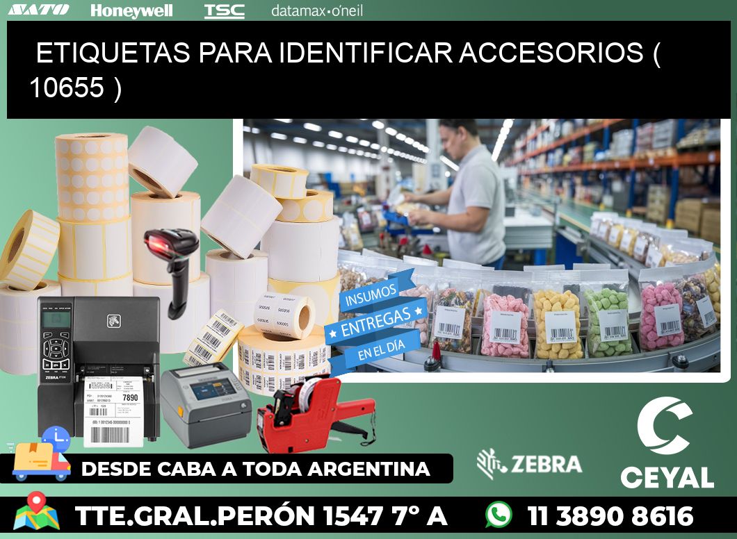 ETIQUETAS PARA IDENTIFICAR ACCESORIOS ( 10655 )