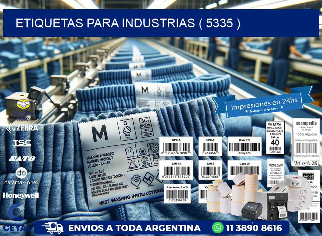 ETIQUETAS PARA INDUSTRIAS ( 5335 )