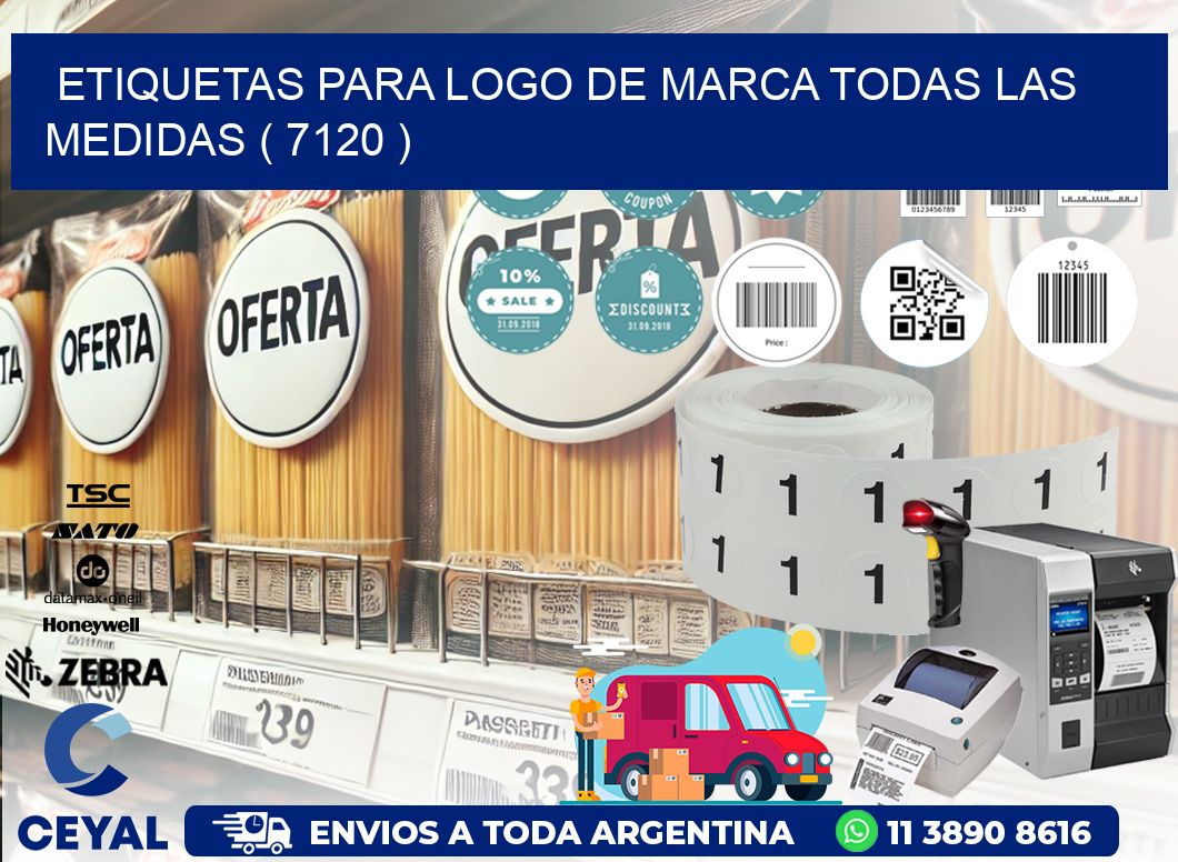 ETIQUETAS PARA LOGO DE MARCA TODAS LAS MEDIDAS ( 7120 )