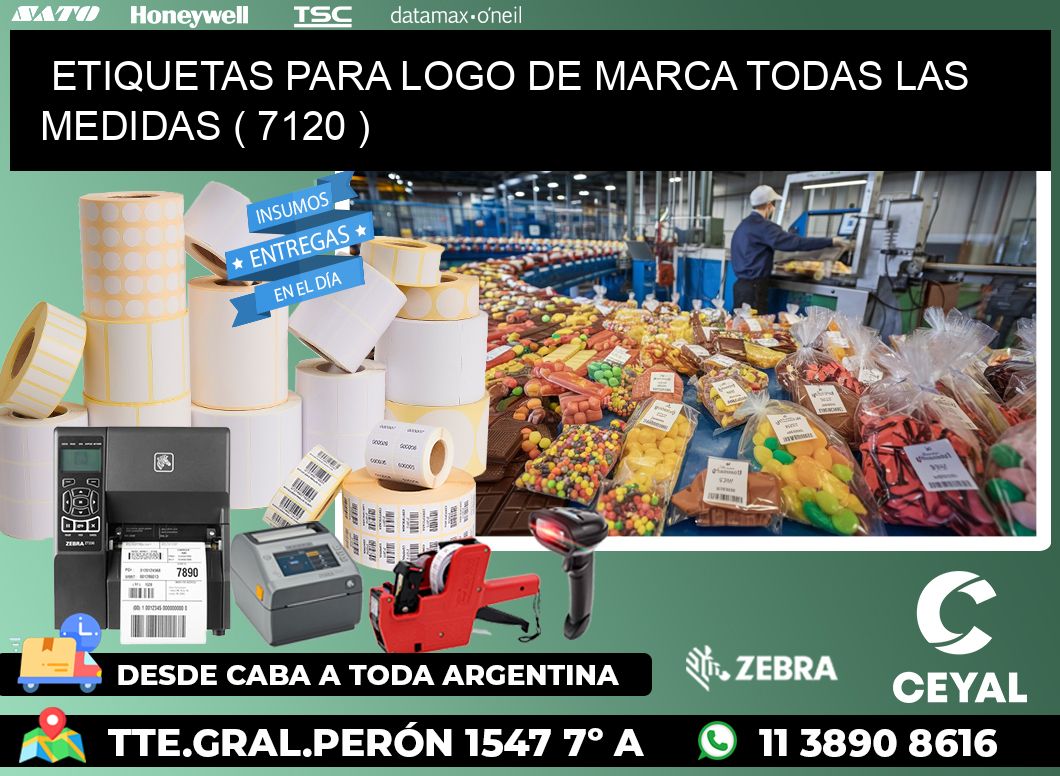 ETIQUETAS PARA LOGO DE MARCA TODAS LAS MEDIDAS ( 7120 )
