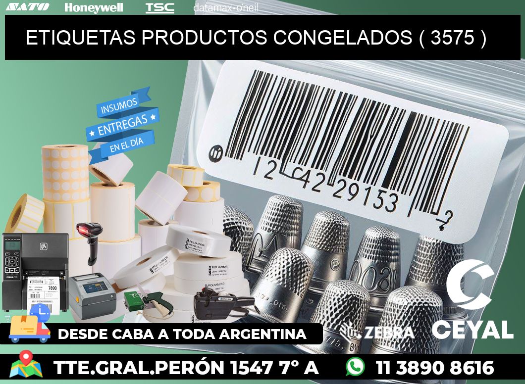 ETIQUETAS PRODUCTOS CONGELADOS ( 3575 )