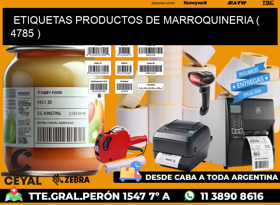 ETIQUETAS PRODUCTOS DE MARROQUINERIA ( 4785 )