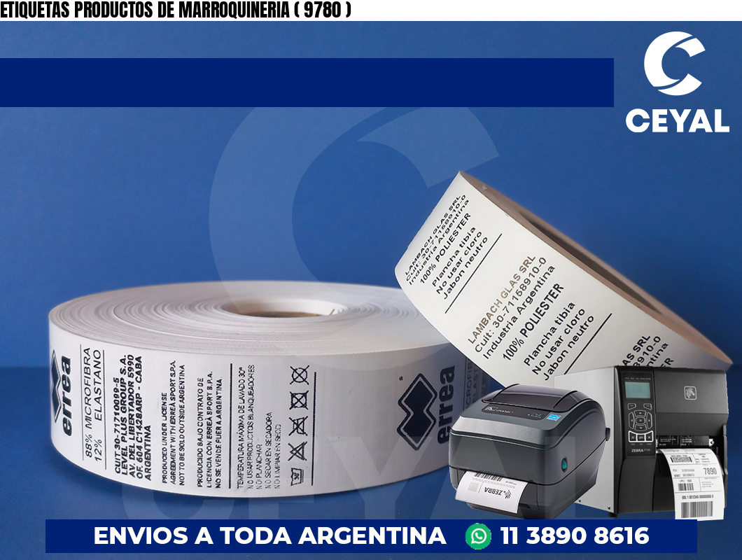 ETIQUETAS PRODUCTOS DE MARROQUINERIA ( 9780 )