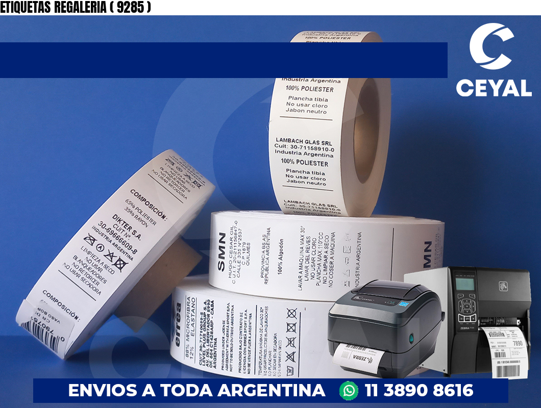 ETIQUETAS REGALERIA ( 9285 )