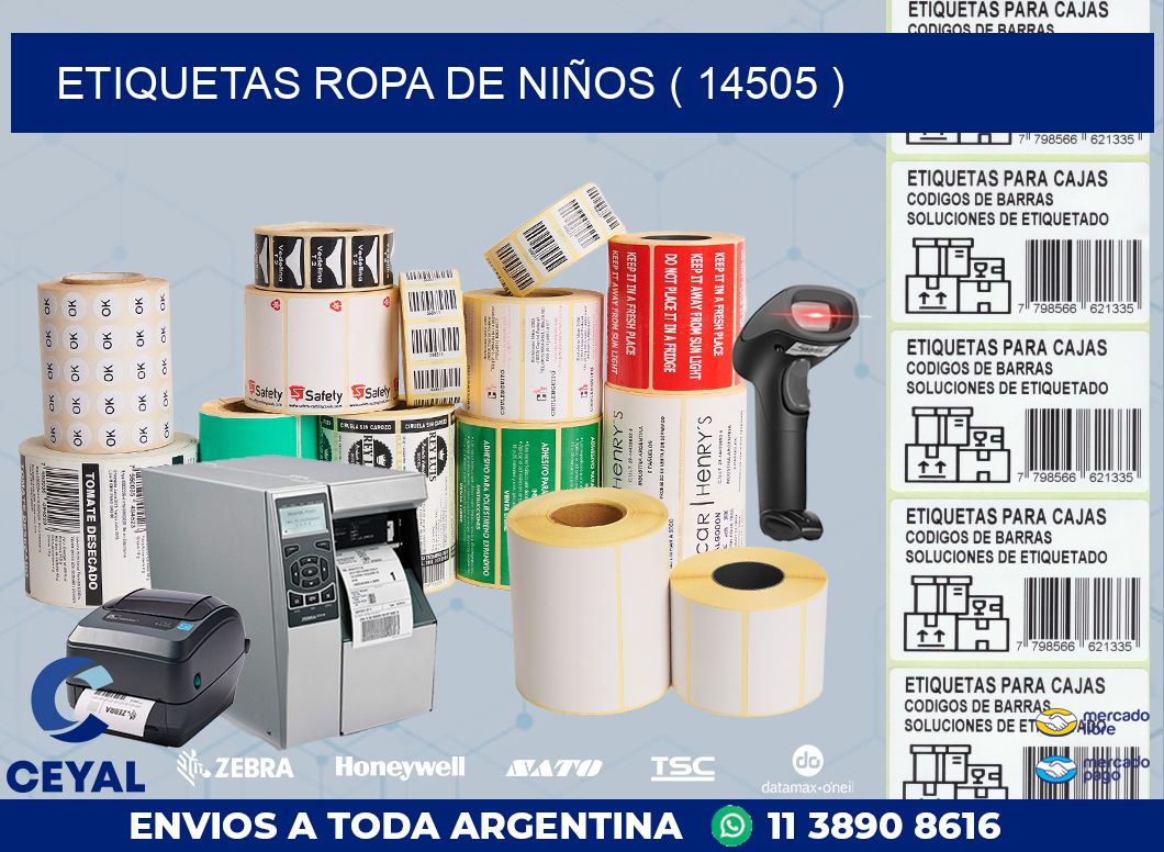 ETIQUETAS ROPA DE NIÑOS ( 14505 )