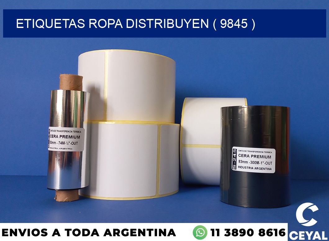 ETIQUETAS ROPA DISTRIBUYEN ( 9845 )