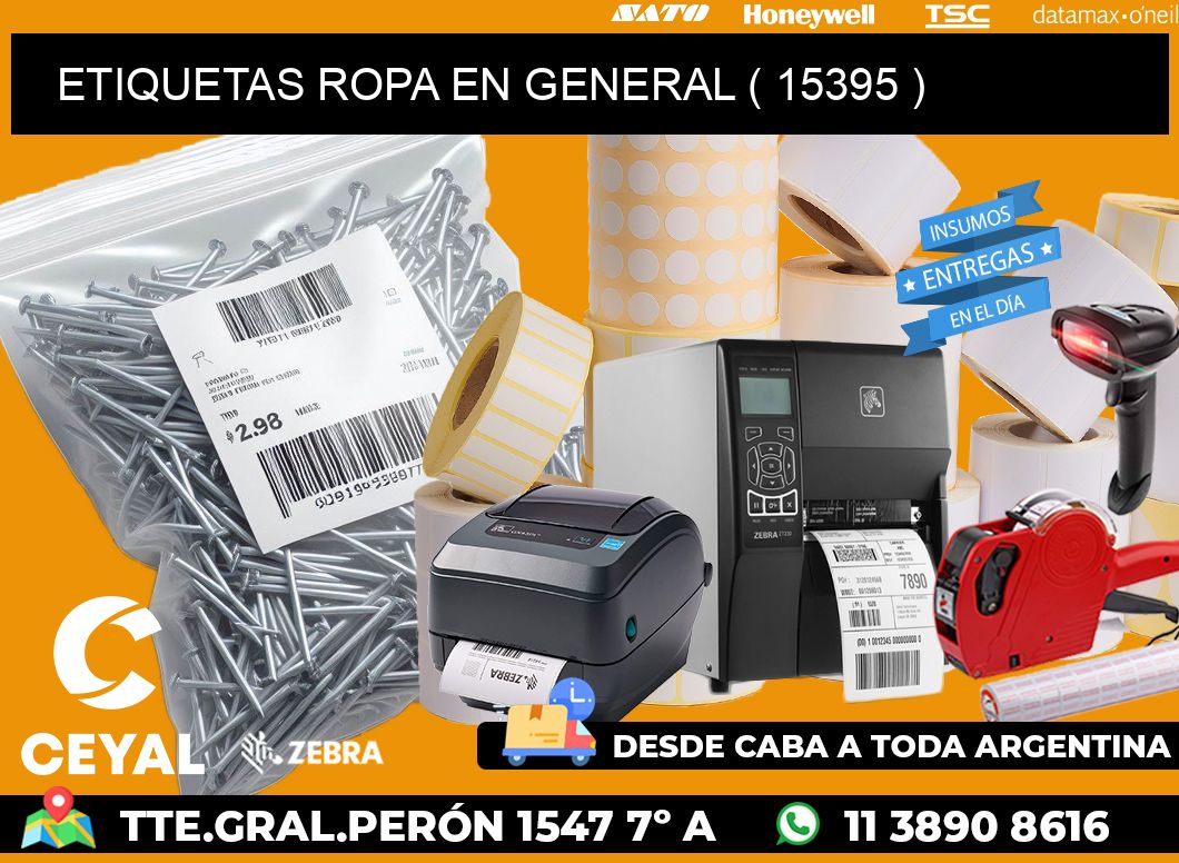 ETIQUETAS ROPA EN GENERAL ( 15395 )