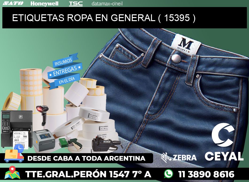 ETIQUETAS ROPA EN GENERAL ( 15395 )