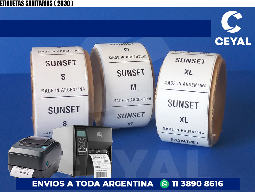 ETIQUETAS SANITARIOS ( 2830 )