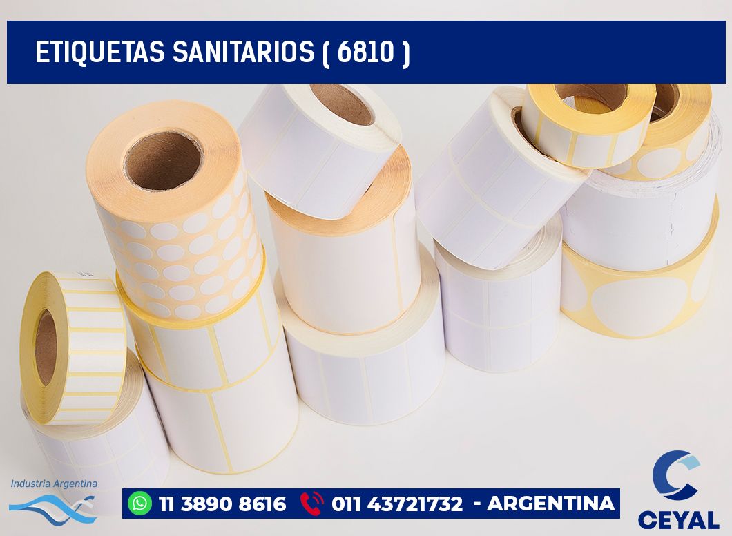 ETIQUETAS SANITARIOS ( 6810 )