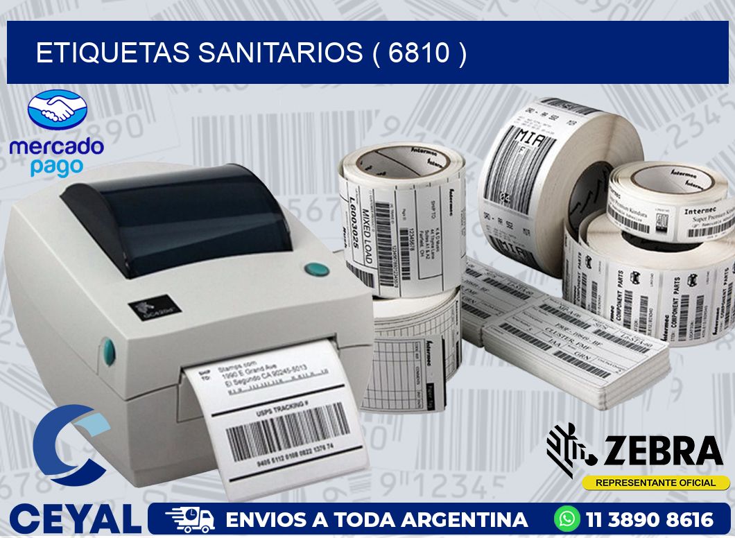 ETIQUETAS SANITARIOS ( 6810 )