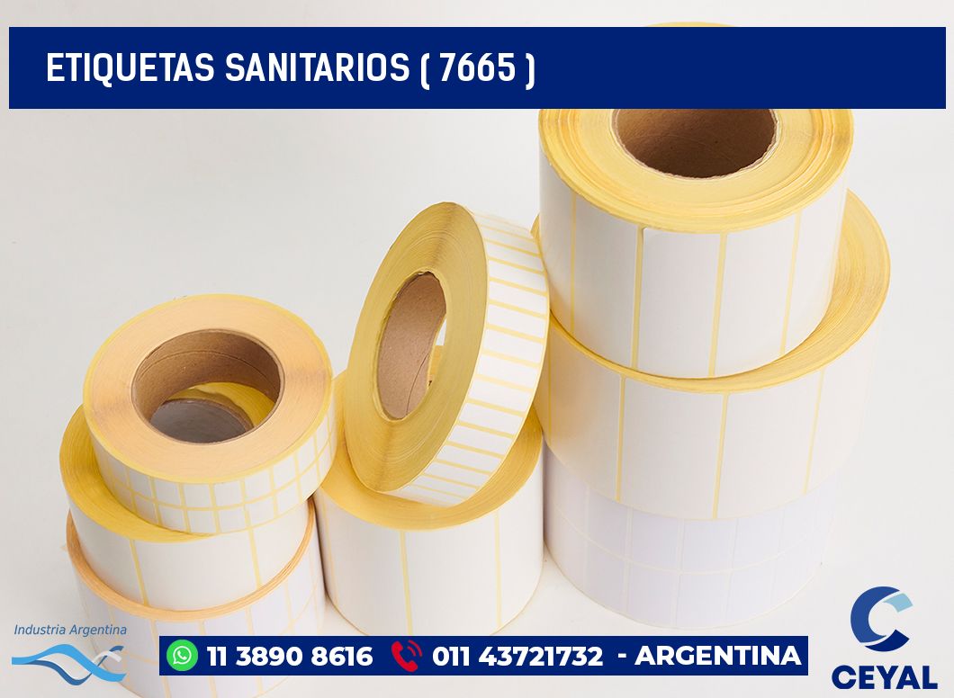 ETIQUETAS SANITARIOS ( 7665 )