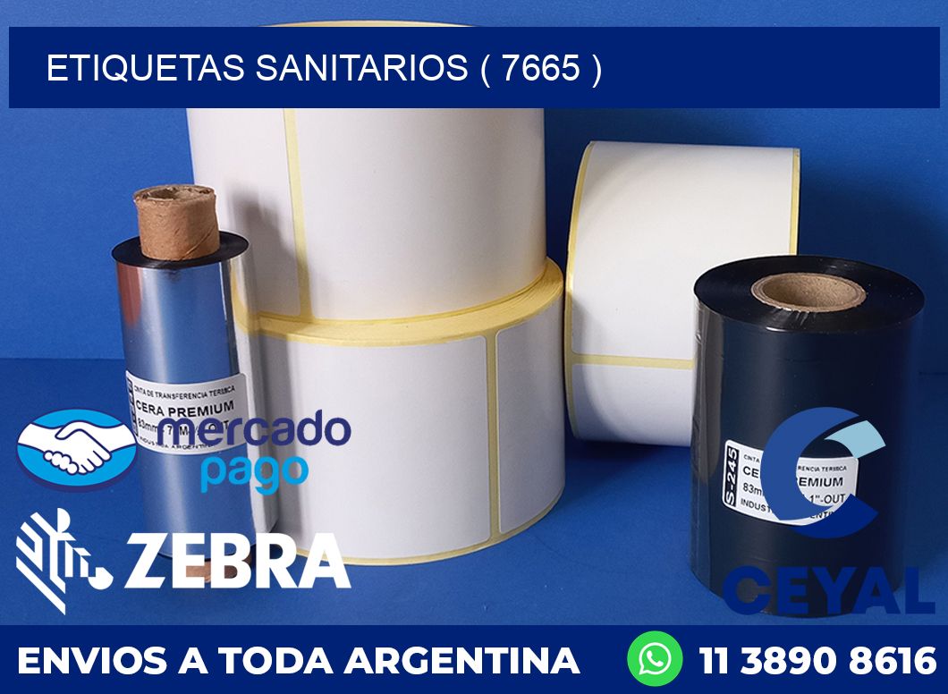 ETIQUETAS SANITARIOS ( 7665 )