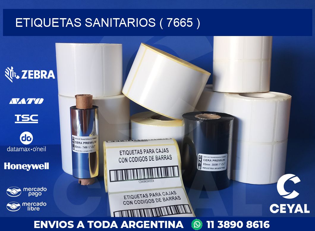 ETIQUETAS SANITARIOS ( 7665 )