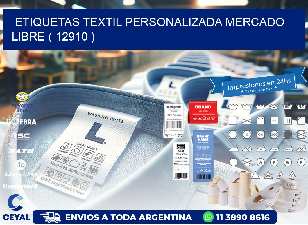 ETIQUETAS TEXTIL PERSONALIZADA MERCADO LIBRE ( 12910 )