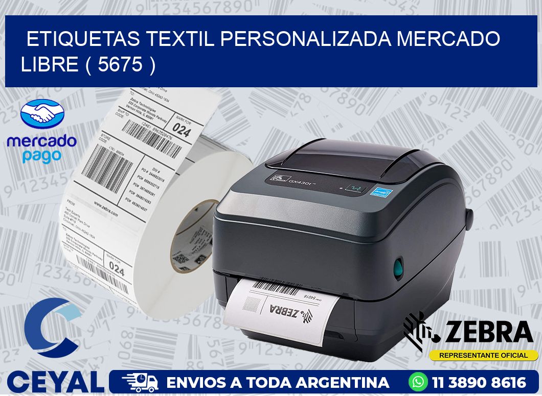 ETIQUETAS TEXTIL PERSONALIZADA MERCADO LIBRE ( 5675 )