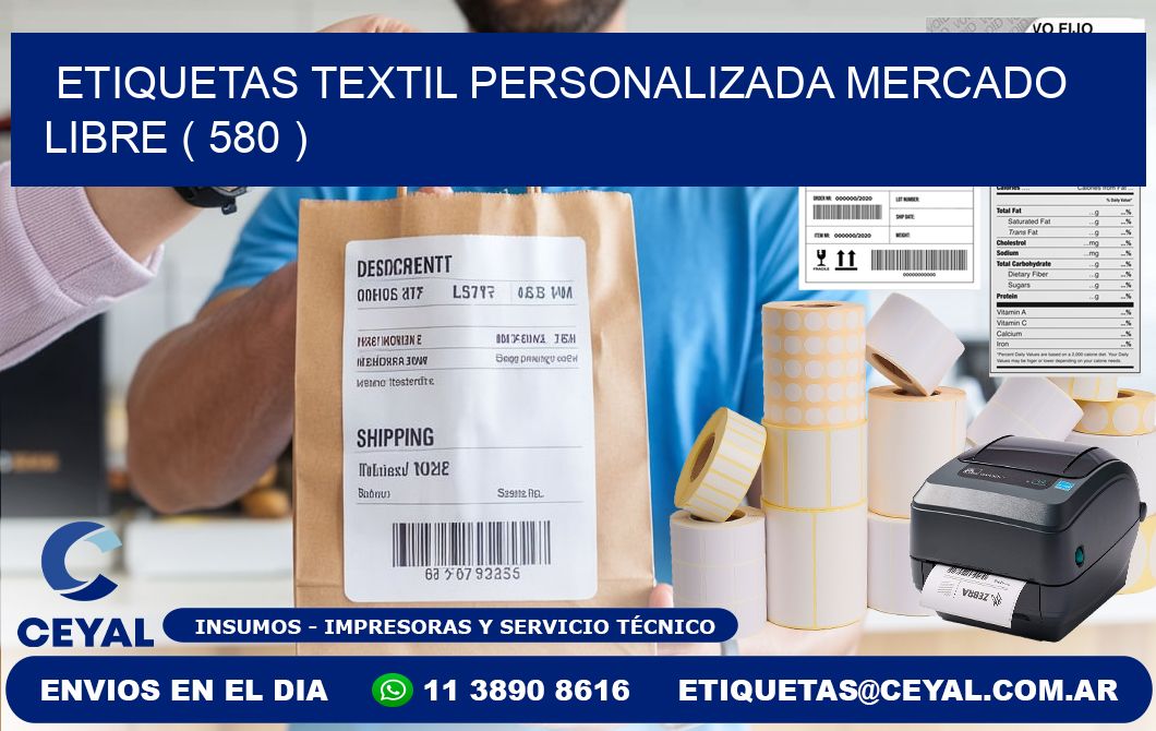 ETIQUETAS TEXTIL PERSONALIZADA MERCADO LIBRE ( 580 )