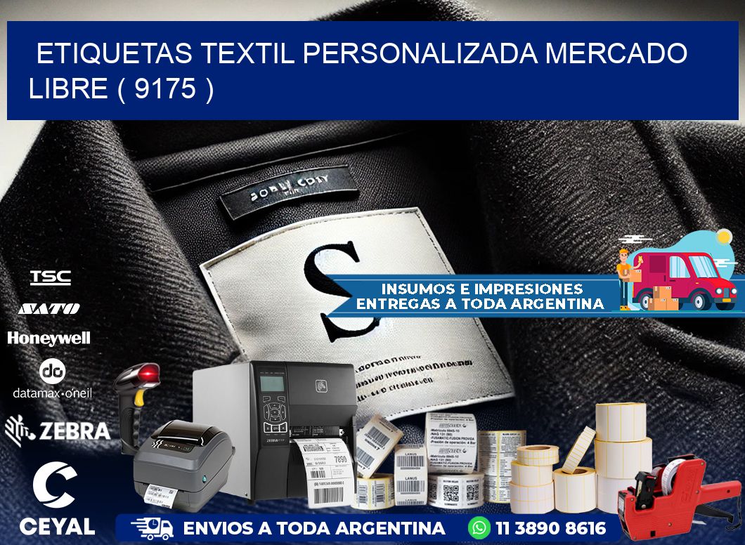 ETIQUETAS TEXTIL PERSONALIZADA MERCADO LIBRE ( 9175 )