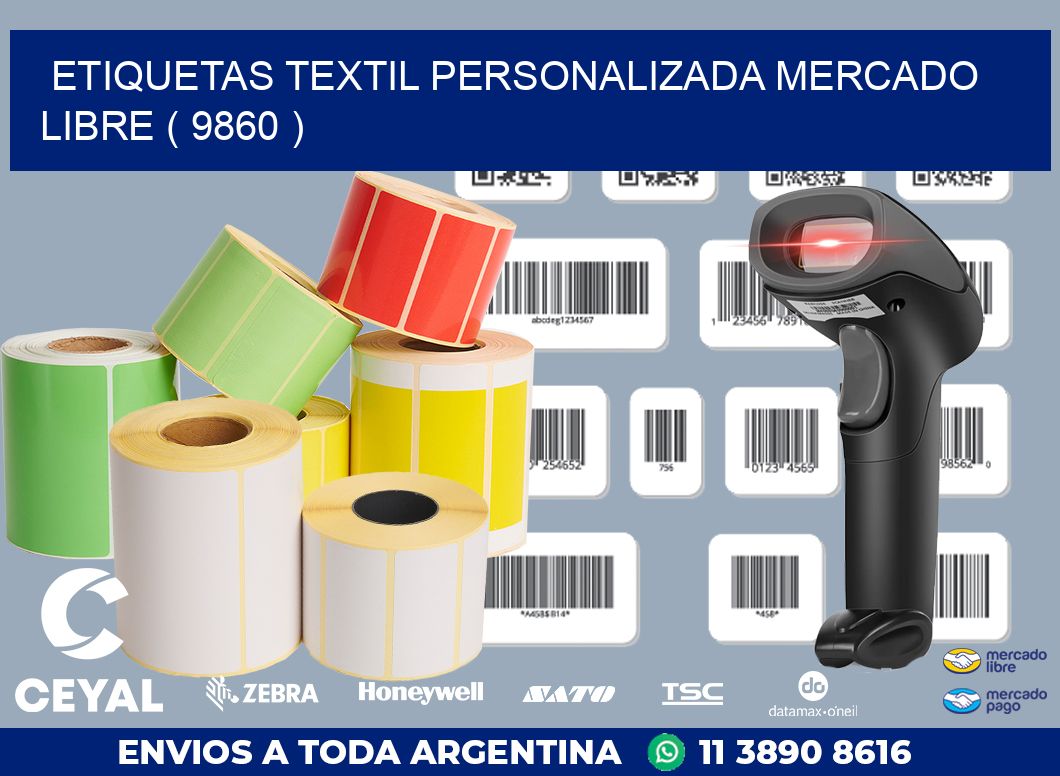 ETIQUETAS TEXTIL PERSONALIZADA MERCADO LIBRE ( 9860 )