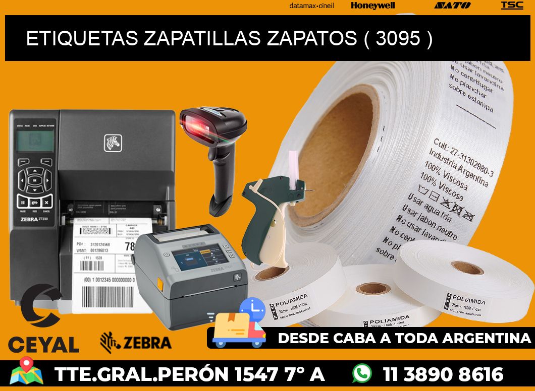 ETIQUETAS ZAPATILLAS ZAPATOS ( 3095 )