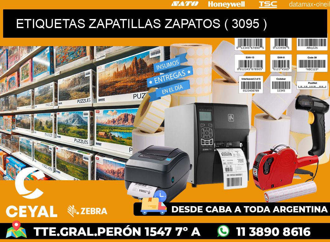 ETIQUETAS ZAPATILLAS ZAPATOS ( 3095 )