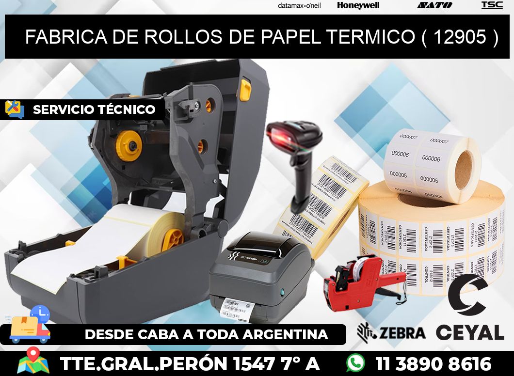 FABRICA DE ROLLOS DE PAPEL TERMICO ( 12905 )