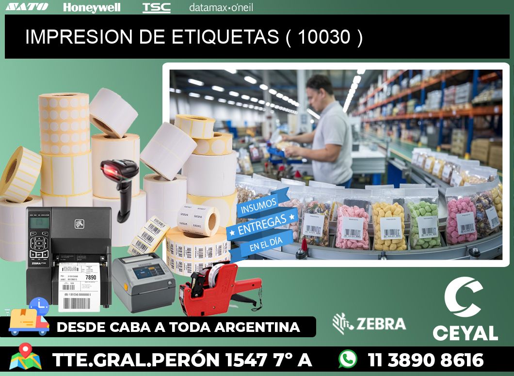 IMPRESION DE ETIQUETAS ( 10030 )