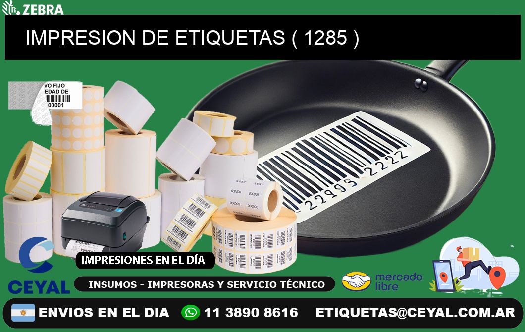 IMPRESION DE ETIQUETAS ( 1285 )