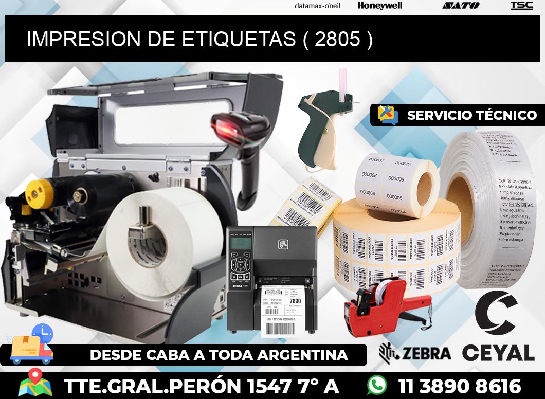 IMPRESION DE ETIQUETAS ( 2805 )