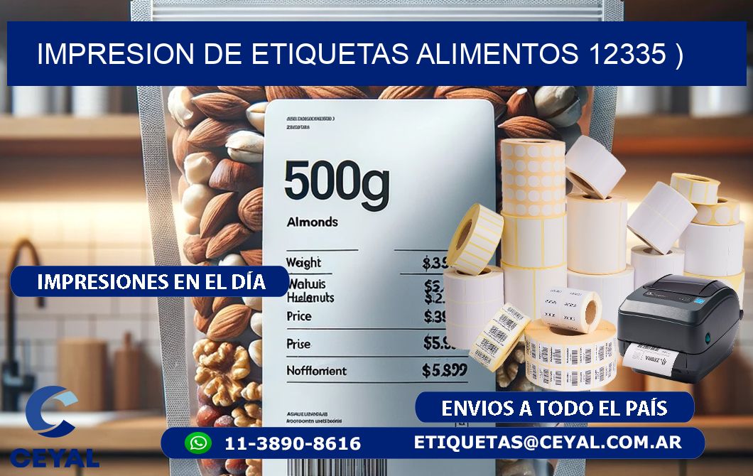 IMPRESION DE ETIQUETAS ALIMENTOS 12335 )