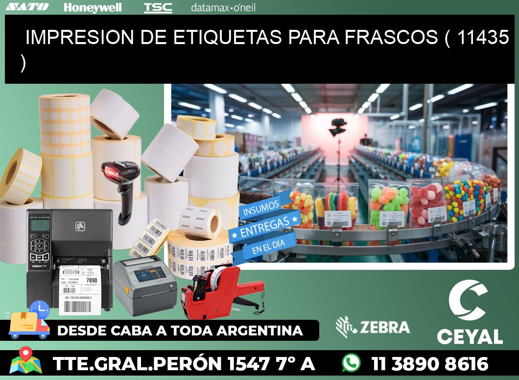 IMPRESION DE ETIQUETAS PARA FRASCOS ( 11435 )