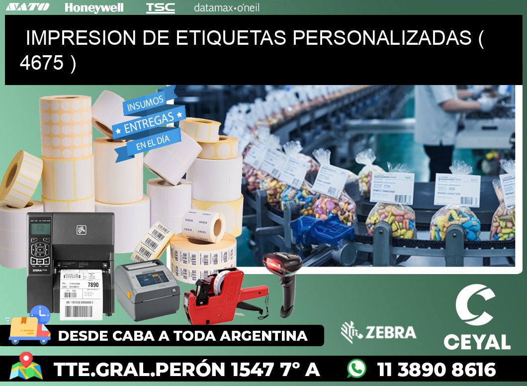 IMPRESION DE ETIQUETAS PERSONALIZADAS ( 4675 )