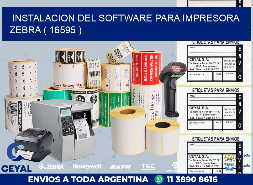 INSTALACION DEL SOFTWARE PARA IMPRESORA ZEBRA ( 16595 )