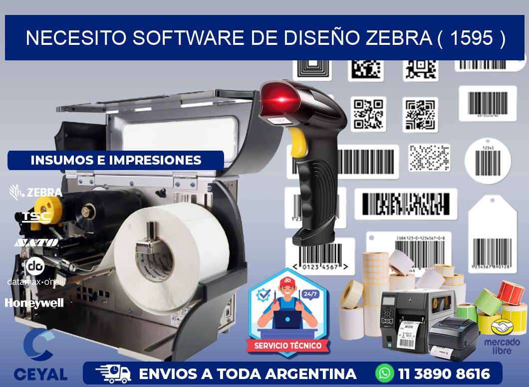 NECESITO SOFTWARE DE DISEÑO ZEBRA ( 1595 )