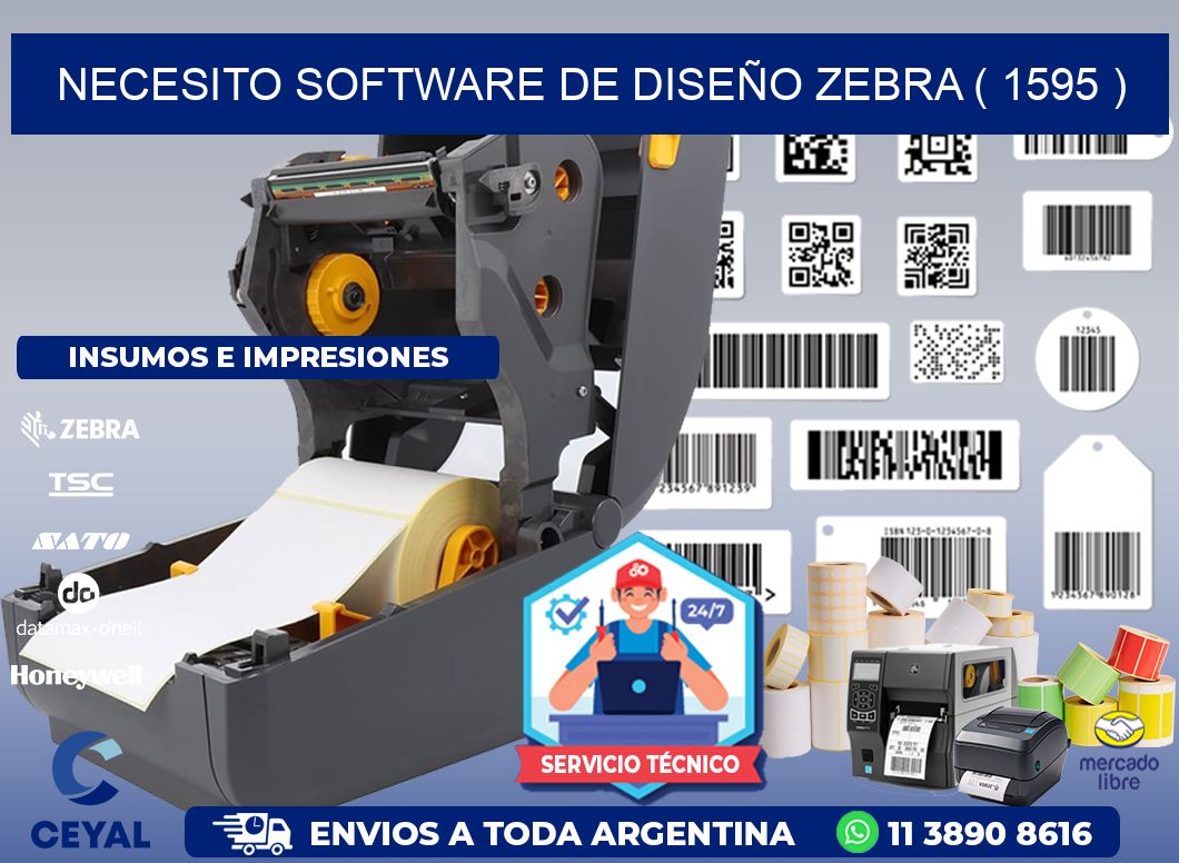 NECESITO SOFTWARE DE DISEÑO ZEBRA ( 1595 )