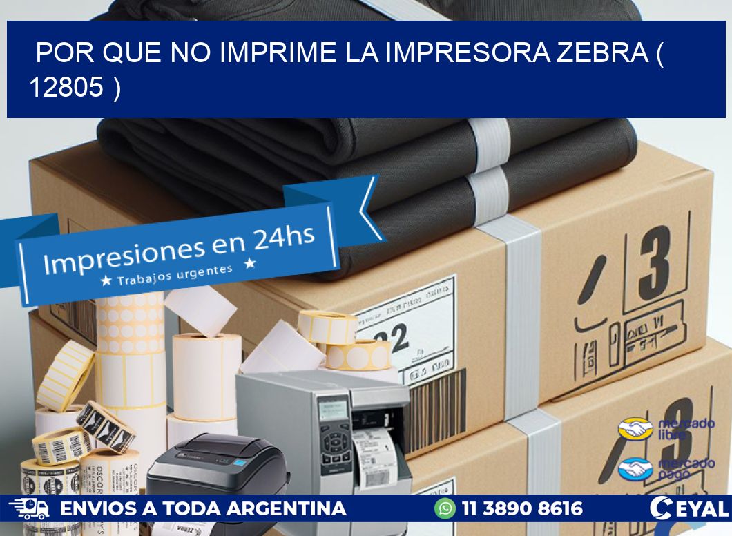 POR QUE NO IMPRIME LA IMPRESORA ZEBRA ( 12805 )