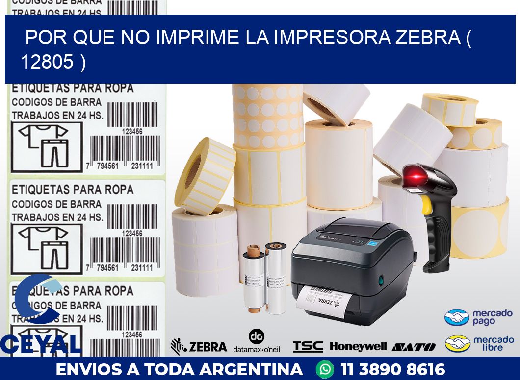 POR QUE NO IMPRIME LA IMPRESORA ZEBRA ( 12805 )