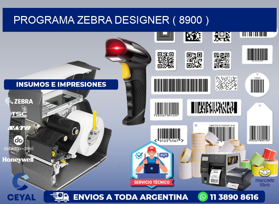 PROGRAMA ZEBRA DESIGNER ( 8900 )