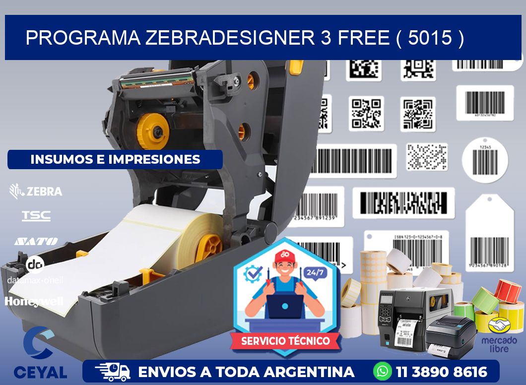 PROGRAMA ZEBRADESIGNER 3 FREE ( 5015 )