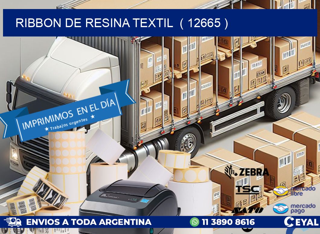 RIBBON DE RESINA TEXTIL  ( 12665 )