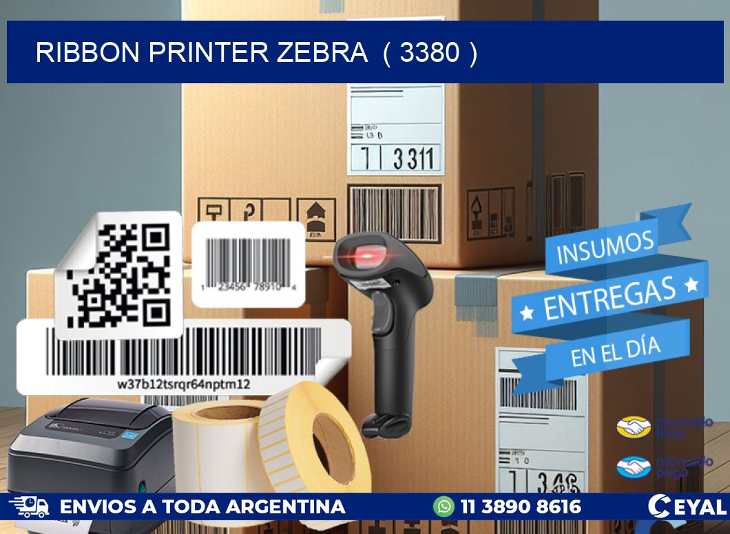 RIBBON PRINTER ZEBRA  ( 3380 )