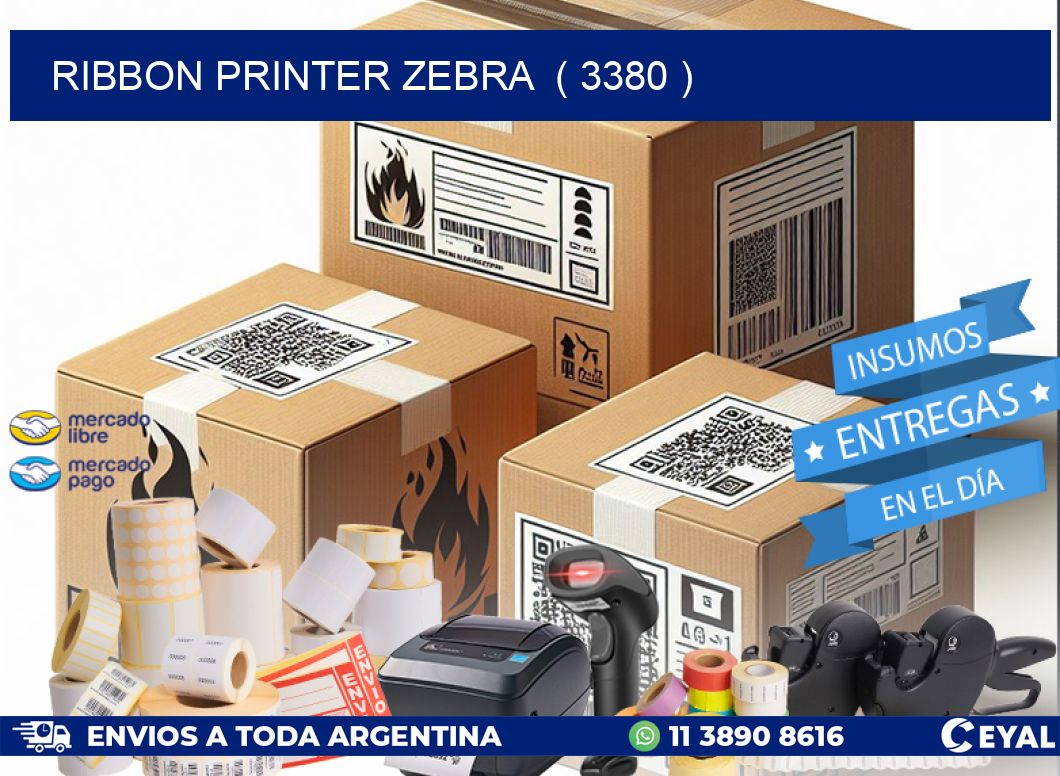 RIBBON PRINTER ZEBRA  ( 3380 )