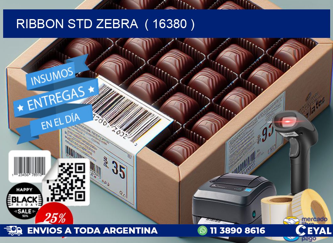 RIBBON STD ZEBRA  ( 16380 )