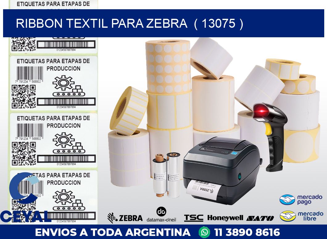 RIBBON TEXTIL PARA ZEBRA  ( 13075 )