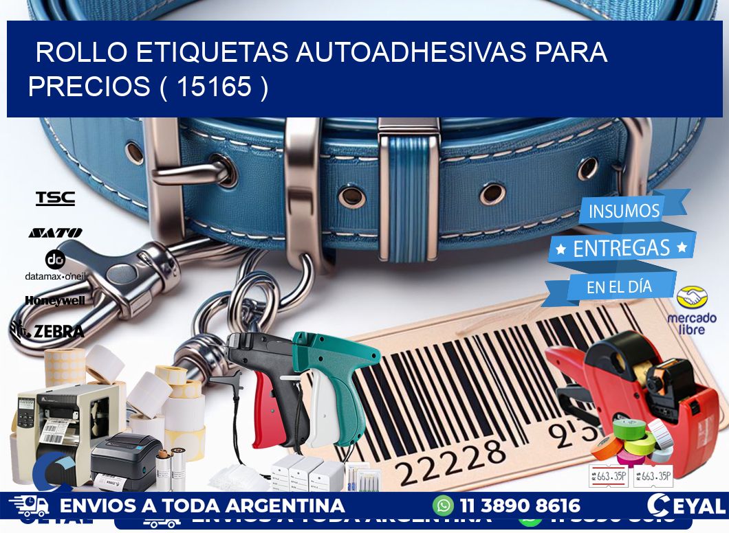 ROLLO ETIQUETAS AUTOADHESIVAS PARA PRECIOS ( 15165 )