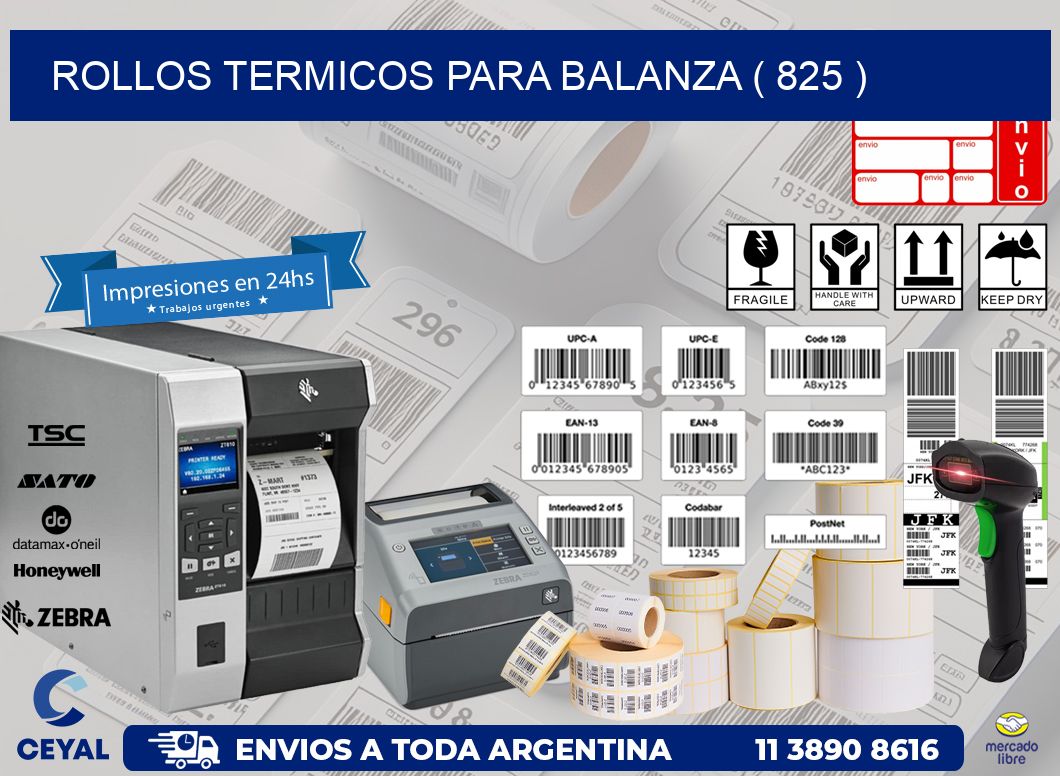 ROLLOS TERMICOS PARA BALANZA ( 825 )