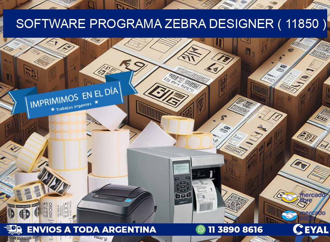 SOFTWARE PROGRAMA ZEBRA DESIGNER ( 11850 )
