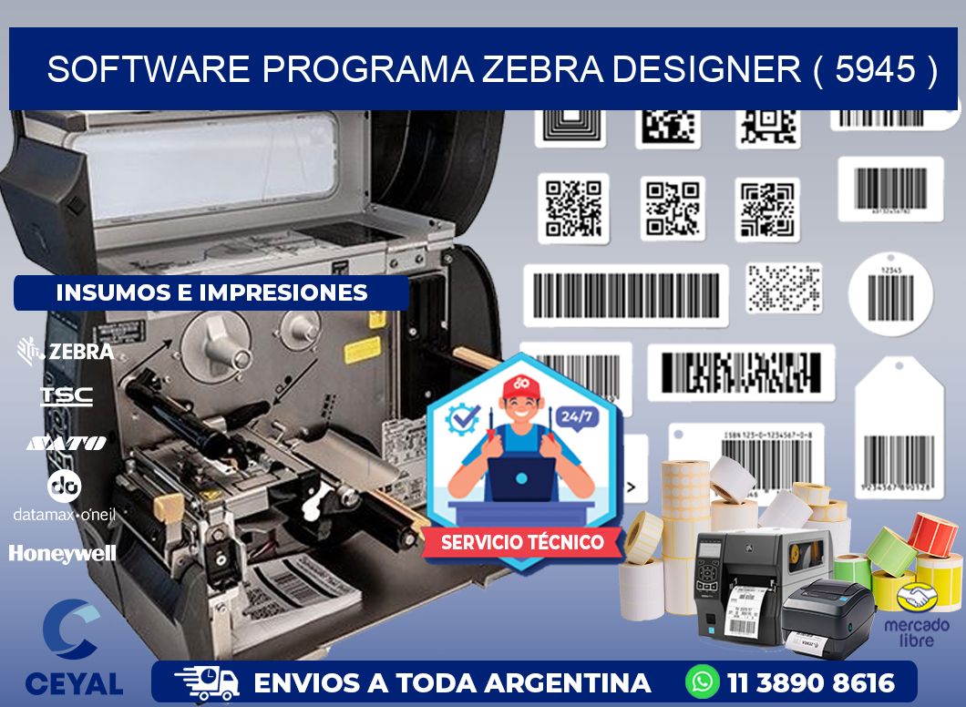 SOFTWARE PROGRAMA ZEBRA DESIGNER ( 5945 )