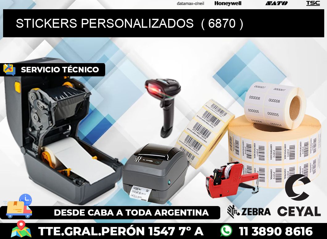 STICKERS PERSONALIZADOS  ( 6870 )